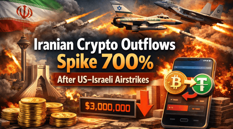Iranian crypto outflow spike 700 %